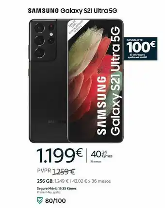 Movistar Samsung Galaxy S21 Ultra 5g oferta