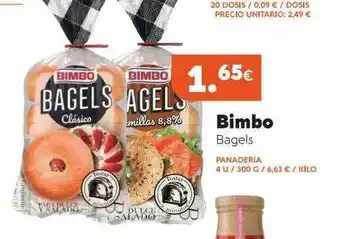 Maskom Supermercados Bimbo Bagels 4u / 300g oferta