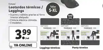 Esmara Leotardos Térmicos Leggings