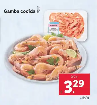 Lidl Gamba Cocida oferta