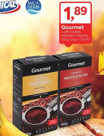 Suma Supermercados GOURMET Cafe molido natural o mezcla oferta