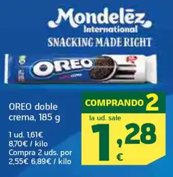 HiperDino OREO doble crema oferta