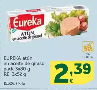 HiperDino EUREKA atún en aceite de girasol oferta