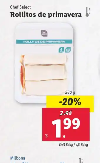 Lidl CHEF SELECT Rollitos de primavera oferta