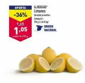 ALDI Limones origen oferta