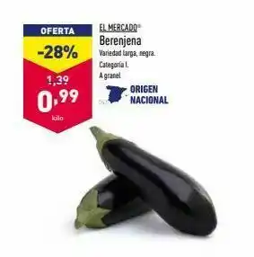 ALDI Berenjenas origen oferta