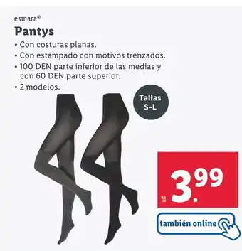 Lidl ESMARA Pantys oferta