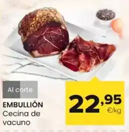 Autoservicios Familia Embullión - cecina de vacuno oferta