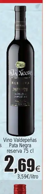 FROIZ Vino Valdepeñas Pata Negra reserva oferta