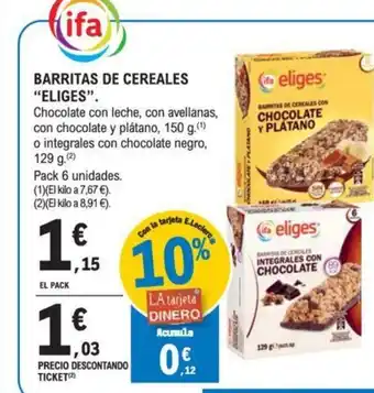 E.Leclerc ELIGES Barritas de cereales oferta