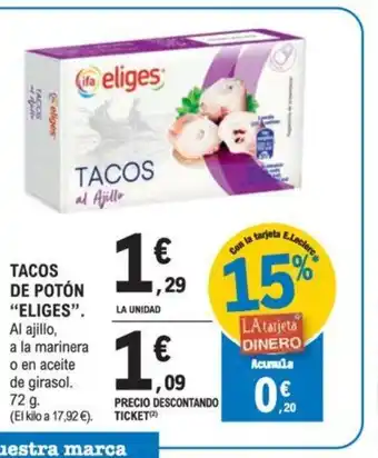 E.Leclerc ELIGES Tacos de poton oferta