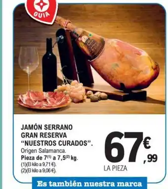 E.Leclerc Jamón serrano gran reserva oferta