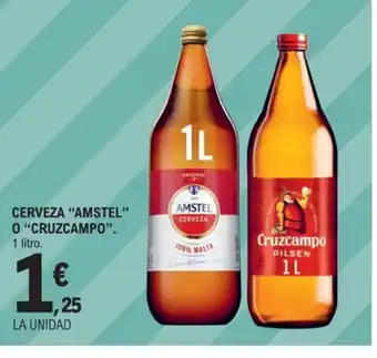 E.Leclerc Cerveza amstel o cruzcampo oferta