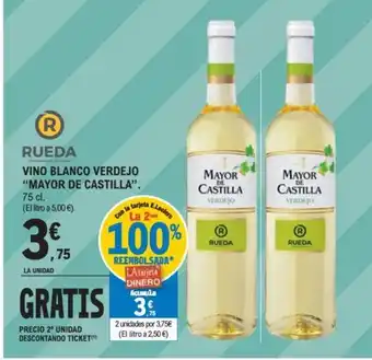E.Leclerc MAYOR DE CASTILLA Vino blanco verdejo oferta