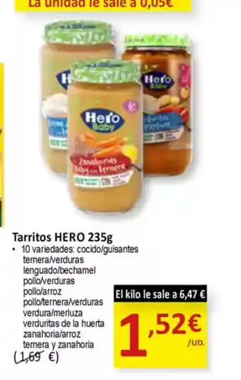 SPAR HERO Tarritos oferta