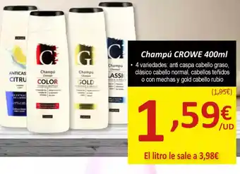 SPAR CROWE Champú oferta