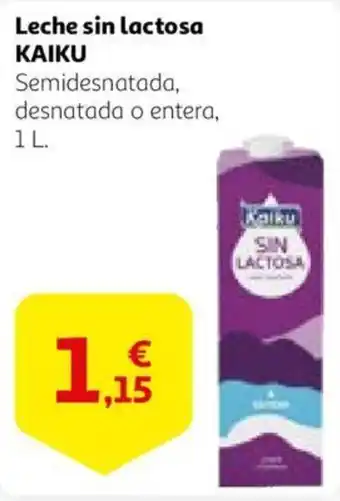 Alcampo KAIKU Leche sin lactosa oferta