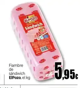 Unide Supermercados ELPOZO Fiambre de sándwich oferta