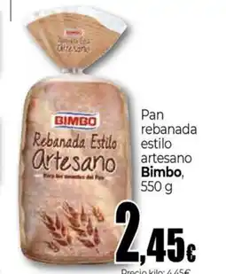 Unide Supermercados BIMBO Pan rebanada estilo artesano oferta