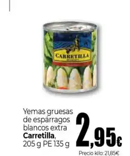Unide Supermercados CARRETILLA Yemas gruesas de espárragos blancos extra oferta