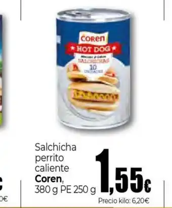 Unide Supermercados COREN Salchicha perrito caliente oferta