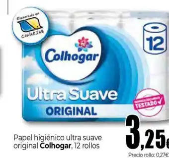 Unide Supermercados COLHOGAR Papel higiénico ultra suave original oferta