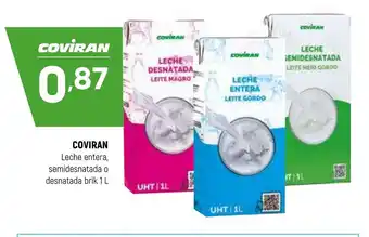 Coviran COVIRAN Leche entera, semidesnatada o desnatada oferta