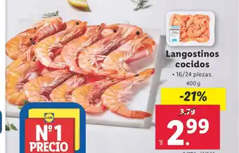Lidl Langostinos cocidos oferta