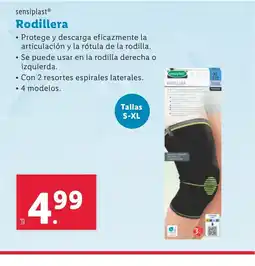Lidl SENSIPLAST Rodillera oferta