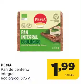 Alimerka PEMA Pan de centeno integral ecológico oferta