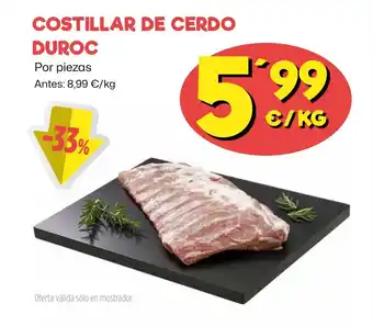 AhorraMas Costillar de cerdo duroc oferta