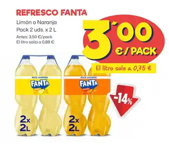 AhorraMas FANTA Refresco oferta
