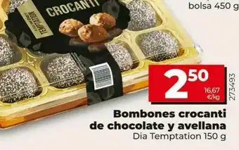 Dia Bombones crocani de chocolate y avellana dia oferta