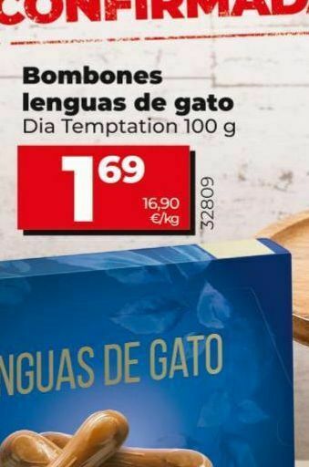 Dia Bombones lenguas de gato oferta