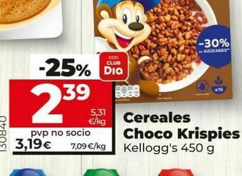 Dia Cereales choco krispies kellogg's oferta