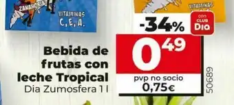 Dia Bebida de frutas dia oferta