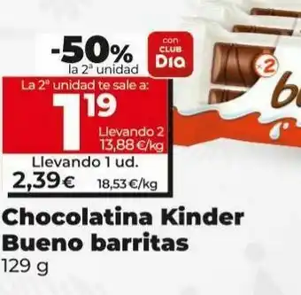 Dia Chocolatinas kinder oferta