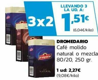 Supermercados Lupa Dromedario café molido natural o mezcla oferta