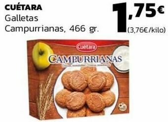 Supermercados Lupa Cuétara galletas campurrianas oferta