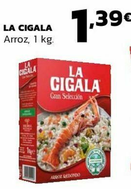 Supermercados Lupa La cigala arroz oferta