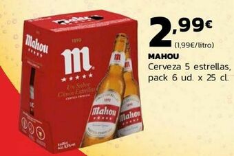 Supermercados Lupa Mahou cerveza 5 estrellas oferta