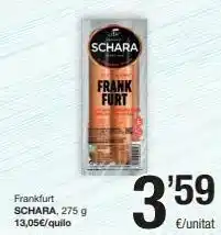 SPAR Fragadis Salchichas frankfurt oferta