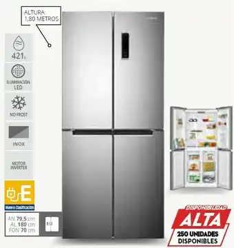Conforama Frigorífico americano 4x4 e-cf4ph5820nfxinv oferta