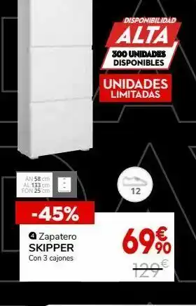 Conforama Zapatero 3 trampones skipper oferta