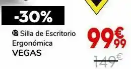 Conforama Silla de escritorio vegas oferta
