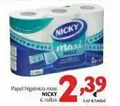 Alimerka Papel higiénico nicky oferta