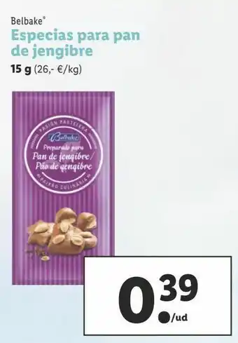 Lidl Especias belbake oferta