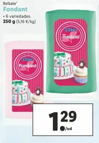 Lidl Fondant belbake oferta
