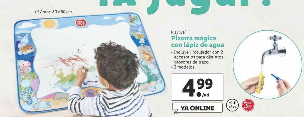 Pizarra agua online lidl