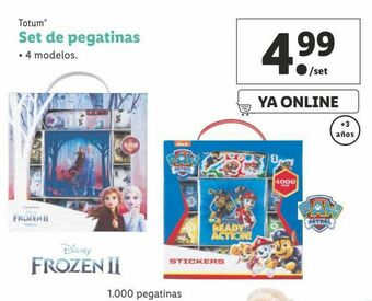 Lidl Pegatinas totum oferta